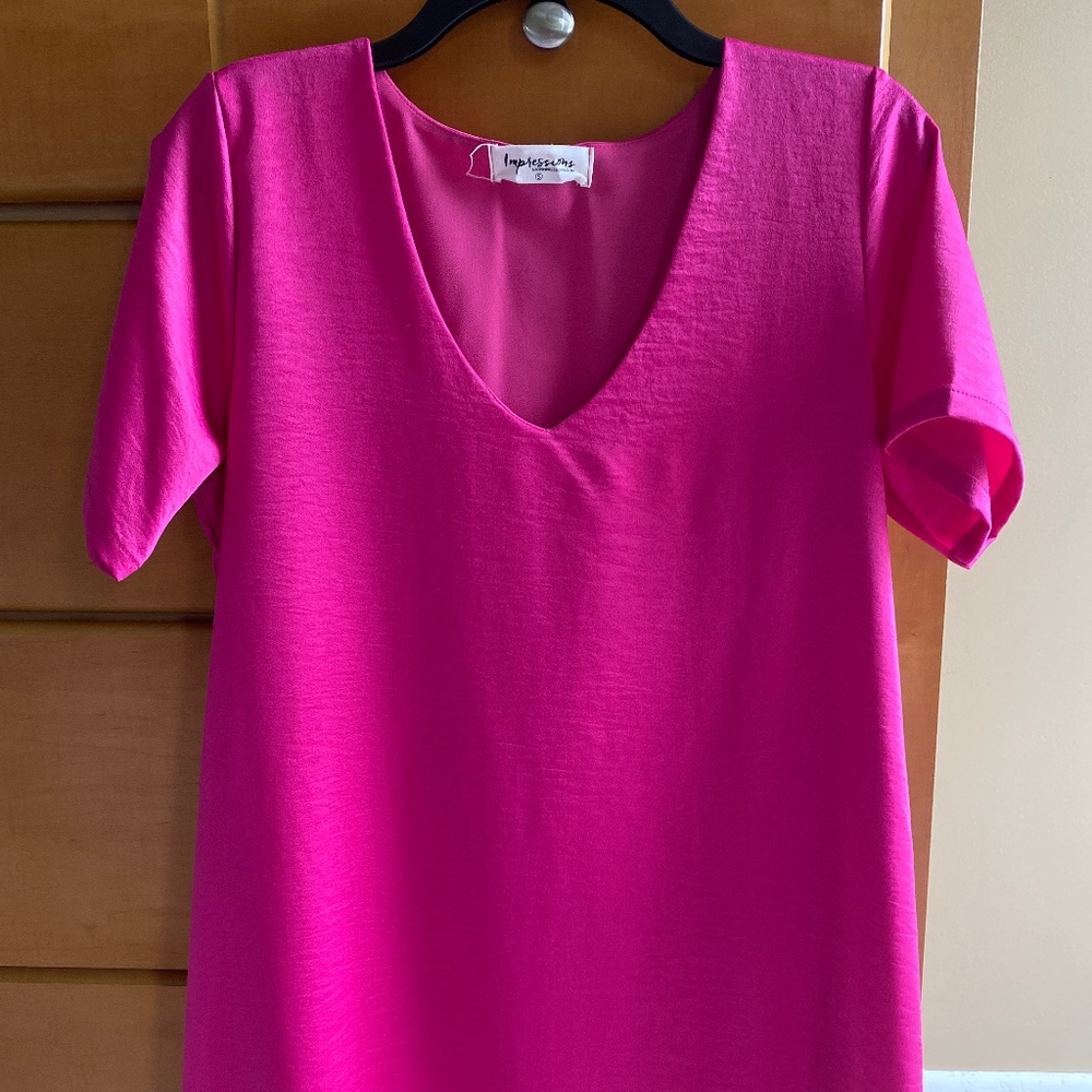 Pink Shift Dress